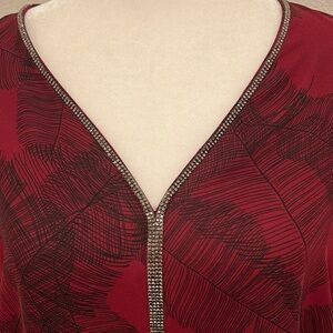 ♥️ Liz Claiborne burgundy blouse
